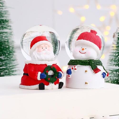 Christmas Snow Globe Water Ball Decoration And Gift-Red Hat Santa Cryst Lovely Decorative Xmas Snow Globe Christmas Water Globe