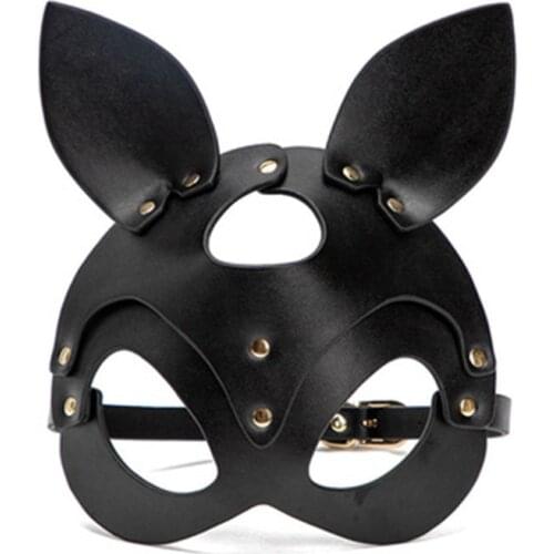 Cosplay Sexy Bdsm Fetish Mask Women Halloween Carnival Masquerade Bondage Masks Adult Play Special Cat Ears Masks