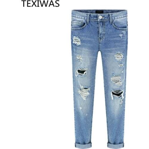 Женские прямые джинсы TEXIWAS China At AliExpress