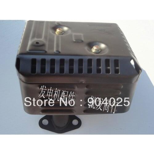 Gasoline engine parts muffler muffler GX160/168F 170F gasoline engine exhaust pipe fittings