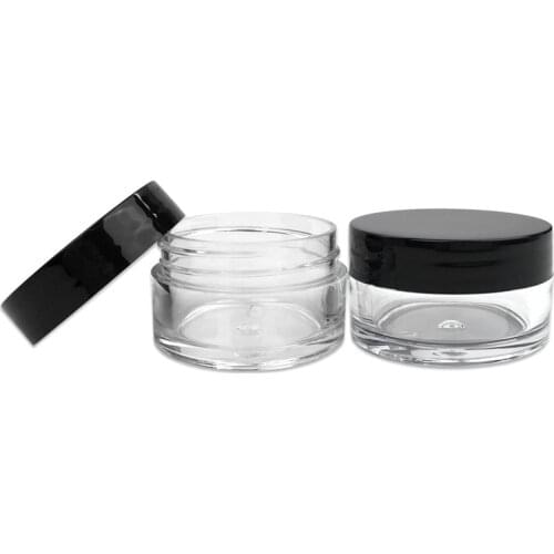 500pcs 2g 3g 5g 10g 15g 20g Empty Plastic Cosmetic Makeup Jar Pots Clear Eyeshadow Cream Lip Balm Container Storage Box