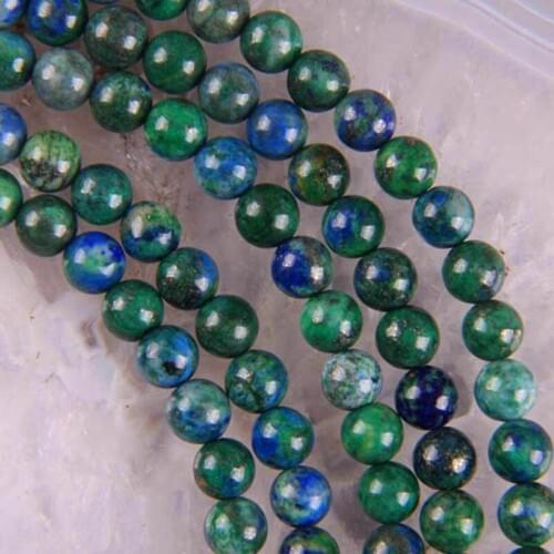 6MM Azurite Lapis Lazuli Loose Beads Strand 15.5 Inch Jewelry Making A151