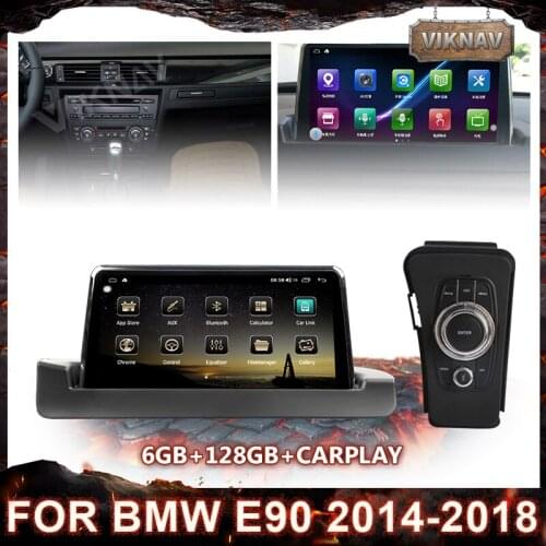 6G+128G 2 din Android Auto Car GPS Navigation Radio for BMW E90 2014-2018 Multimedia Player BT Wifi Carplay Head Unit Screen