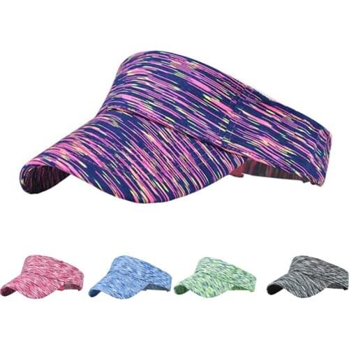 Unisex Colorful Visor Women Empty Top Baseball Cap Fashion Summer Outdoor Casual Sun Hat Cotton Velcro Adjust Sports Gorras