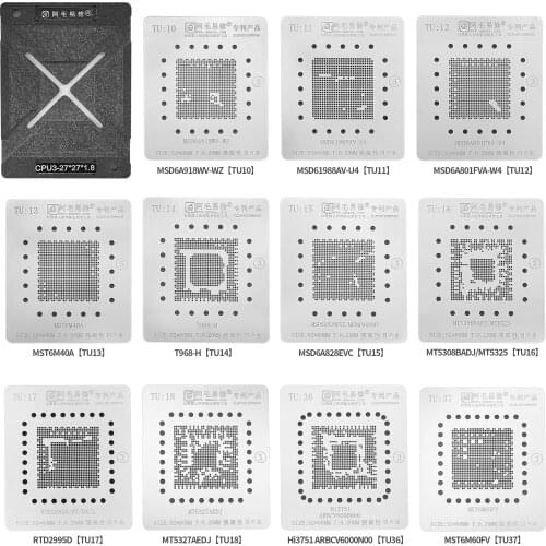BGA Reballing Stencil For TV CPU MSD6A918WV MSD61988AV MSD6A801FVA MST6M40A T968-H MSD6A828EVC MT5325 RTD2995D MST6M60FV