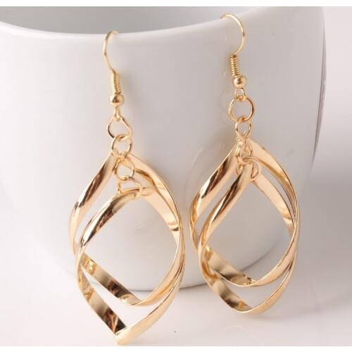 Boucle D'oreille 2016 Fashion Silver Drop Earrings Jewelry Leafs Pendant Earrings Twisted 925 Long Dangling For Women Gift