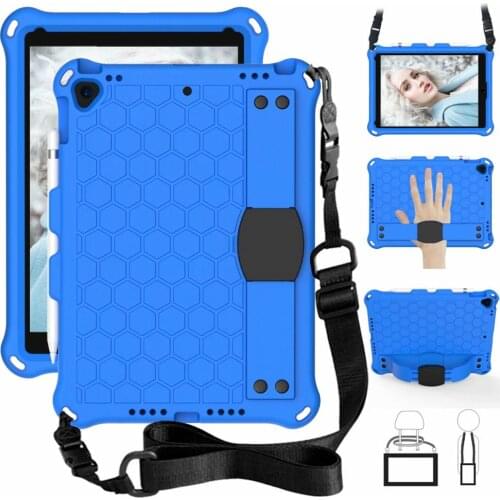 Case For ipad 10.2 2020 2019 kids safe tablet Case for iPad 7th 8th generation 2020 Shock Proof Handle stand EVA cover + Strap