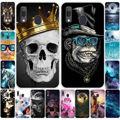 For Samsung Galaxy A20 Case Silicone Transparent Back Cover Phone Case for Samsung A30 A305 A305F SM-A305F Soft Case 6.4 Cute