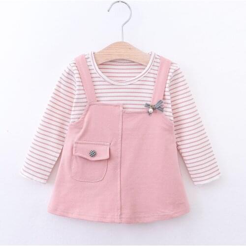 Baby Dress Long Sleeve O-neck Dresses for Newborn Girls 2020 New Style Casual Infant Girl Clothes Spring Fall Baby Costume