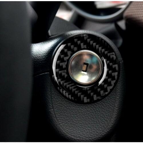 For Chevrolet Cruze 2009-2015 Car Ignition key ring Lock Keyhole Cover Trim Carbon Fiber Cover Trim Strip Interior 3D Sticker