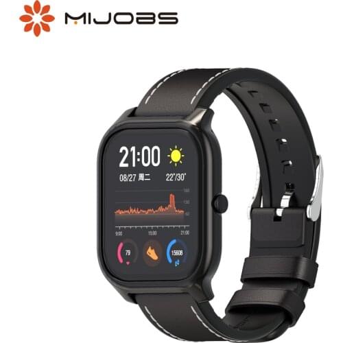 For Amazfit GTS Strap for Amazfit Bip Case Protective Cover Leather Wristbands Bracelet & Protector Suit for Amazfit Bip S Strap