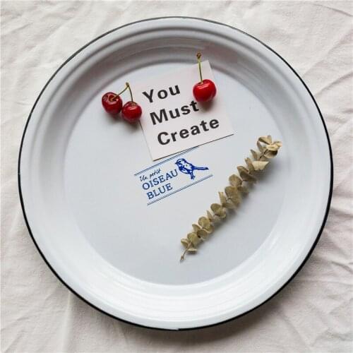 Enamel Japanese Classic Fruit Plate Modern Living Room Creative Home Candy Dried Fruit Fruit Plate