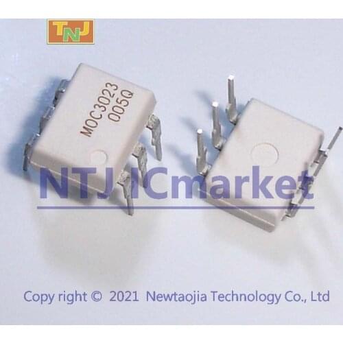 10 PCS MOC3023 DIP-6 MOC3023 Photocoupler, Triac driver output IC CHIP