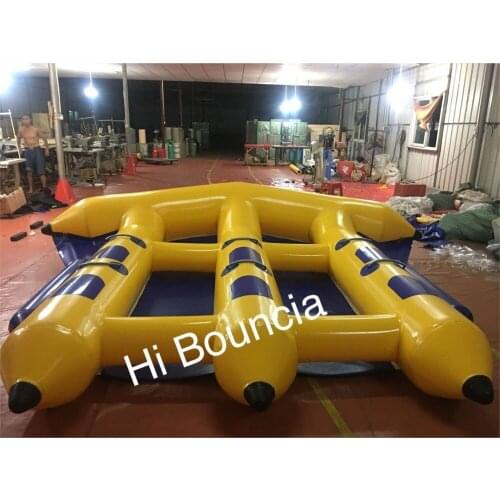 Hi Bouncia Hot sale 6 persons inflatable flyfish boat for summer season with factory price (free CE/UL pump+repair kit)