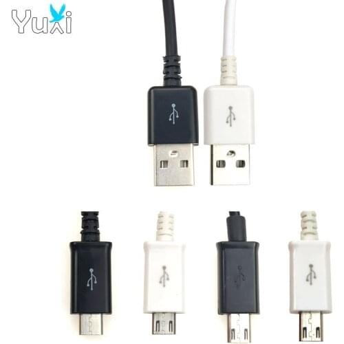YuXi Black & White for PS4 Controller Charging Cable 1M Micro USB Charger Cable Cord Wire for PS4 for Xbox One Gamepad