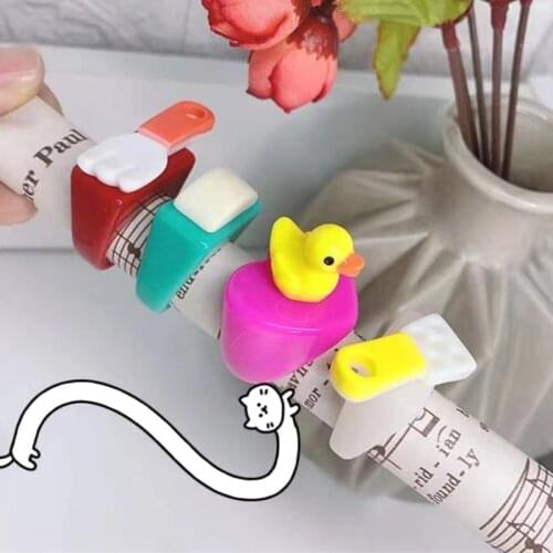 Korean Charms Handmade DIY Animal Duck Rings for Women Harajuku Cute Knife Fork Heart Bowknot Resin Rings Jewelry 90s Aesthetic