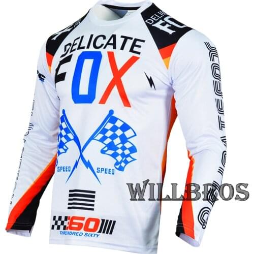 Delicate Fox 360 Rohr Jersey Motorbike Motorbike ATV Bike Riding Offroad Mens Racing Cycling Clothes Long Sleeve