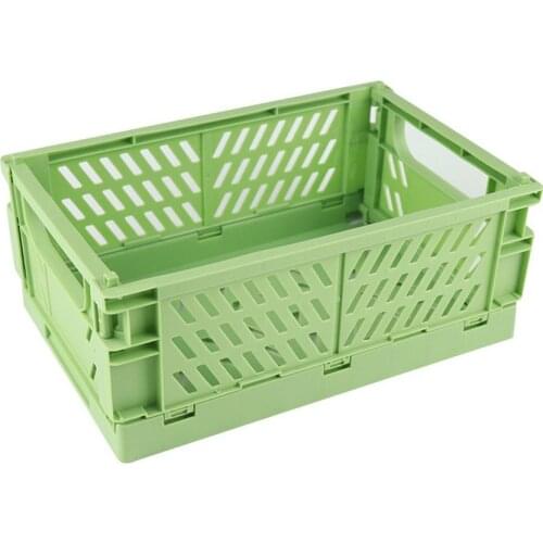 Desktop Storage Box Refrigerator Retractable Storage Box Multifunctional Desktop Plastic Folding Box Storage Location 26x16.5x10