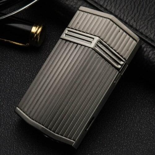 Unusual Gas Lighters Jet Buy Cigarette Butane Three Torch Turbo Lighter Metal Gadgets for Men Smoking Accessories Lighters