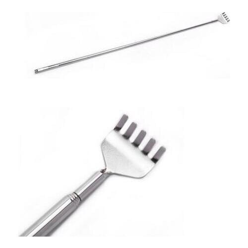 Stainless Telescopic Portable Extendable Handy Pocket Pen Clip Back Scratcher jk17