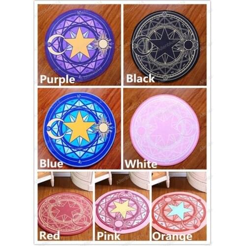 Anime Cardcaptor Sakura KINOMOTO SAKURA Blanket Rug Women Round Carpet Cosplay Props