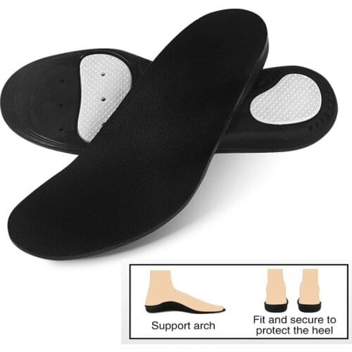 Orthopedic Insoles For Mens Sporty Shoes Accessories Flatfeet High Arch Support Soles Plantar Pronation Shock Absorption Pads