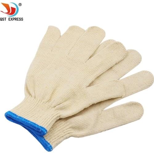 Cotton yarn gloves Knitted light cotton encryption Lampshade cotton thickened gloves