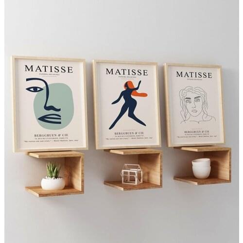 Simple Nordic Matisse abstract geometric lines beauty niche art decorative painting picture poster print mural living room