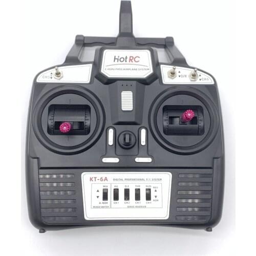 Radio Control HotRC KT-6A 2.4Ghz 6ch 4ch Channel with Super Light Receiver for Mini RC Planes RC Cars