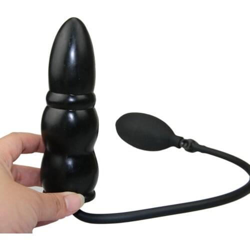 Adjustable Intumescent Vaginal Anal Stopper Butt Plug Big Ball Soft Unisex Gay Inflatable Ass Plug lesbian Huge Toys men women