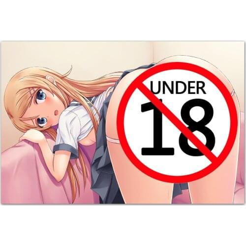 Blonde School Uniform Girl Anime Poster Wall Picture Modern Style Painting Canvas Art of The Living Room