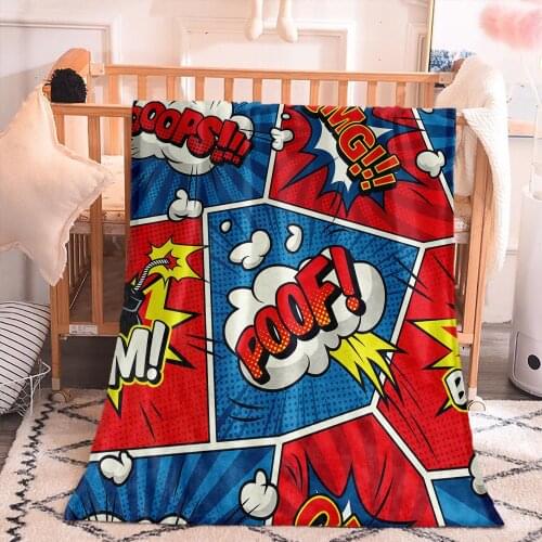3D Print Cartoon Anime Superhero Custom Super Soft Warm Blanket For Living Room Bedroom Home Office Camping Furniture Deco