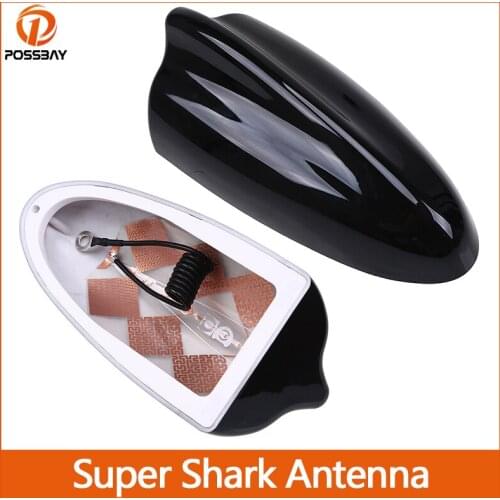 Universal Super Car Shark Fin Roof Antenna FM Signal Design Aerials Amplifier for Mini Cooper/Suzuki Swift/Seat Ibiza/Citroen C4