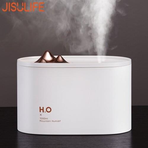 JISULIFE 1000ml Air Humidifier Diffuser USB Portable Aroma Diffuser for Home Office Baby Moisturizing Diffuser Umidificador