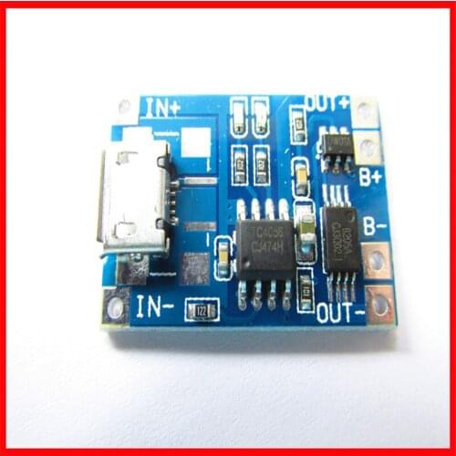 Lithium battery charging protection integrated board charging + protection 3.7V 18650 battery two-in-one charging module