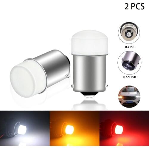 2Pcs 1156 BA15S P21W 1157 BAY15D P21/5W 3014 9SMD Flash Exposure Lamp Led For Turn Signal Light Bulbs 12V DC White