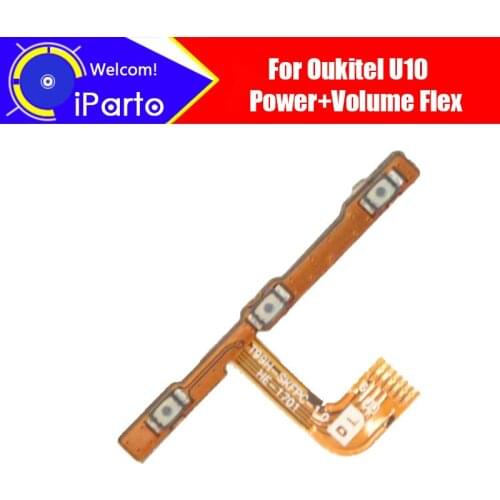 5.5" Oukitel U10 Side Button Flex Cable 100% Original New Power + Volume Button FPC Wire Flex Cable repair accessories for U10