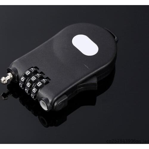 50pcs 3 Digit Padlocks Combination Cable Code Lock Retractable Bike Bicycle Locks