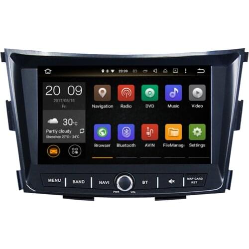 8'' 4GB RAM Car GPS Navigation WIFI/4G DAB+ Android 9.0 Octa Core Car Radio Stereo with Bluetooth For SsangYong Tivoli 2015-2020