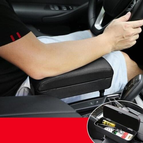 Car Armrest Box Adjustable Central Armrest Pad Center Console Support Universal Auto Protective Armrest Box Pad Car Accessories