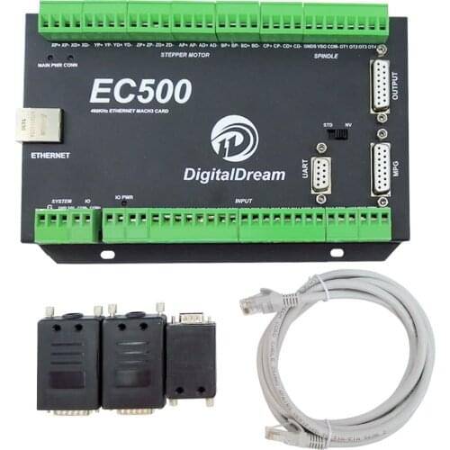 CNC Mach3 Ethernet Motion Controller EC500 460kHz 3/4/5/6 Axis Motion Control Card for milling machine