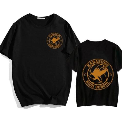 Anime Haikyuu T-shirt Men Funny Anime Short Sleeve Hip Hop Top Tees Male