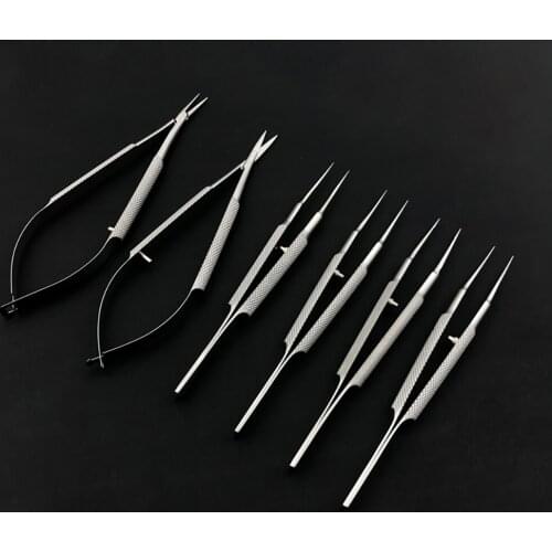 12.5cm surgery tools ophthalmic microsurgical instruments scissors/Needle holders /tweezers stainless steel