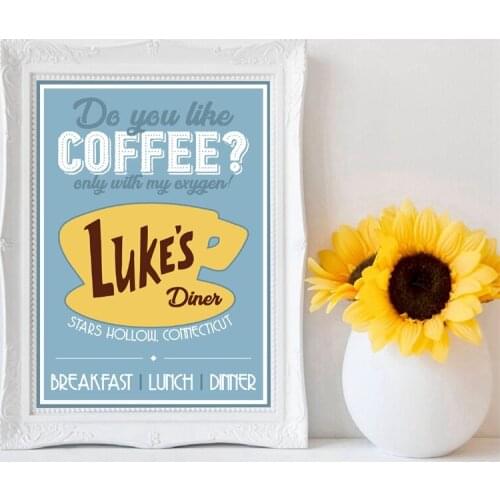 Gilmore Girls Classic Movie Poster Prints Home Decoration Lukes Diner Wall Art Picture Canvas Painting home Wall Decor