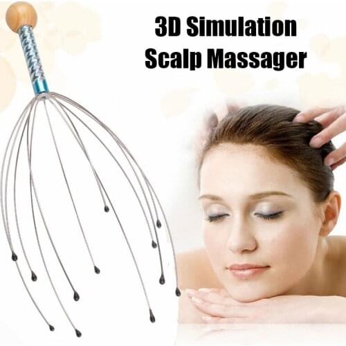 Five claw tail ball octopus head massager easily knead acupuncture points relieve fatigue health care healthy hair