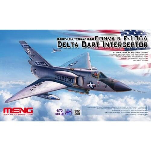 Meng Model DS-006 1/72 Convair F-106A Delta Dart Interceptor - Scale Model Kit