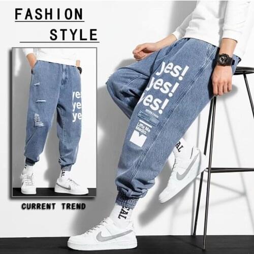 High quality Mens Cargo Pants Streetwear Joggers Men Trousers Harem Pants Casual Hip Hop Men Clothing Elastic Waist Men Pant