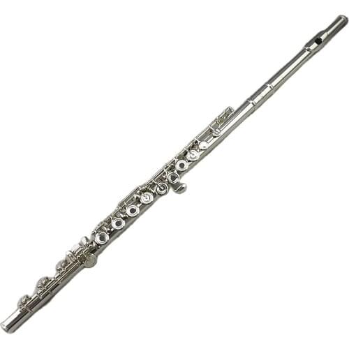 High Grade 17 open hole flute with Silver plated body Sterling silver flute head