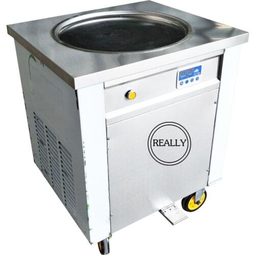 R410A cooling gas CE approved fried ice cream roll making machine Thailand fry ice cream roll machine for sale