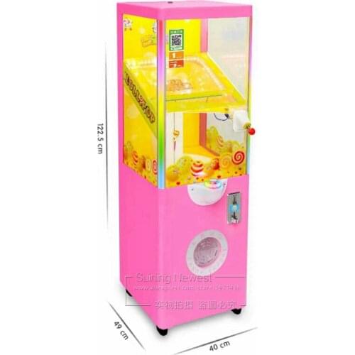 Adults Kids Amusement Coin Operated Mini Prize Gift Game Machine Children Catch Capsule Toys Lollipop Candy Crane Machine